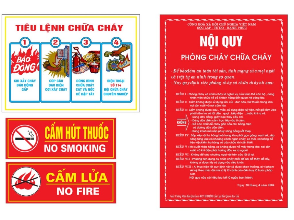 Nội quy phòng cháy chữa cháy (PCCC) nhà trọ, phòng trọ 2026